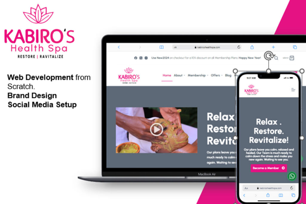 Kabiros Health Spa Web Development Project