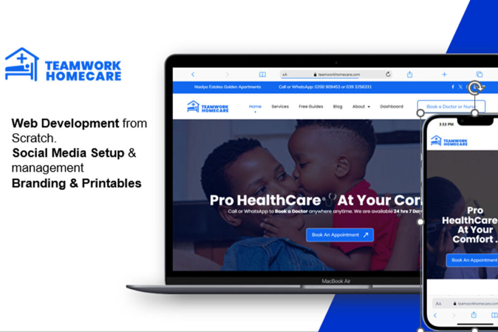 Teamwork Homecare Web Development Project